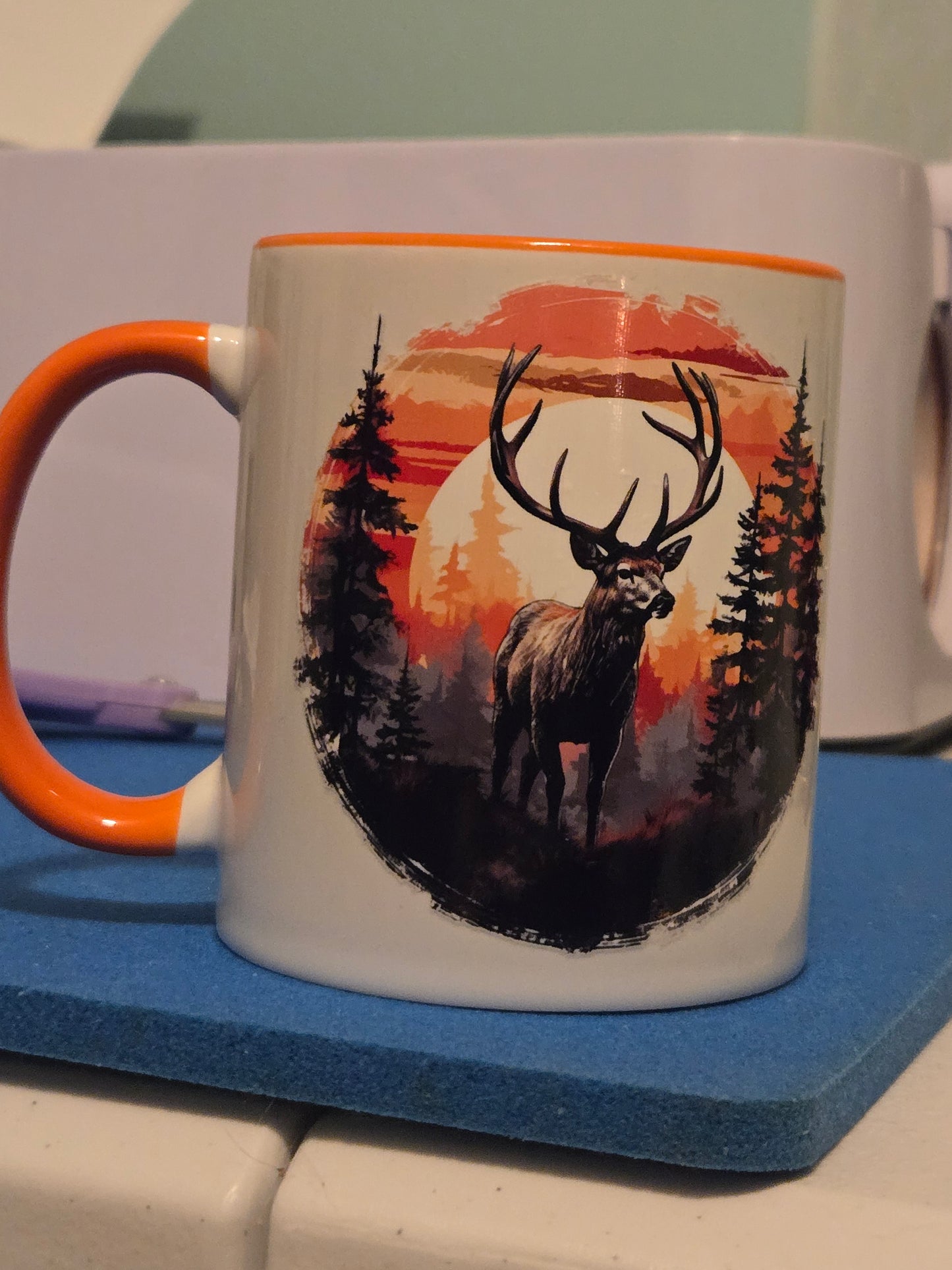 Orange bucket mug